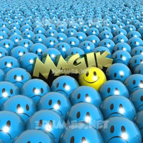 magik in Special Smileys style - 3D name wallpaper