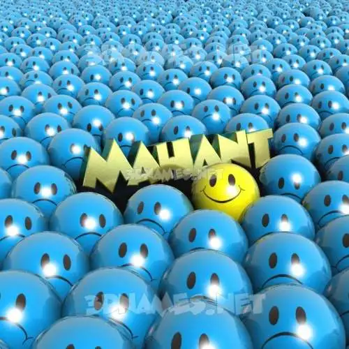 mahant in Special Smileys style - 3D name wallpaper