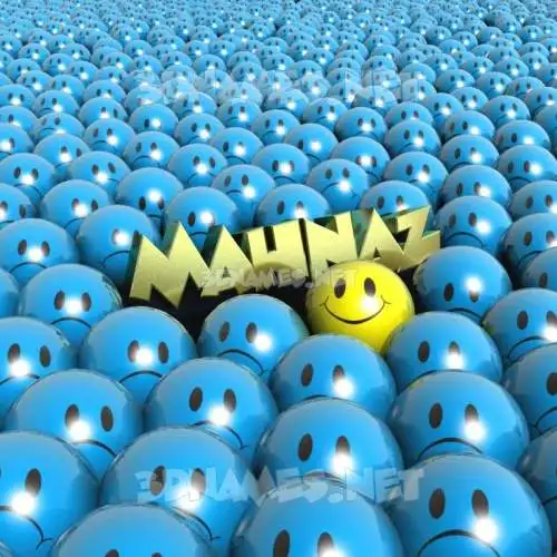 mahnaz in Special Smileys style - 3D name wallpaper