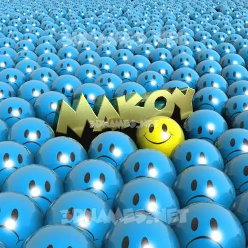 makoy in Special Smileys style - 3D name wallpaper makoy in Special Smileys style - 3D name wallpaper
