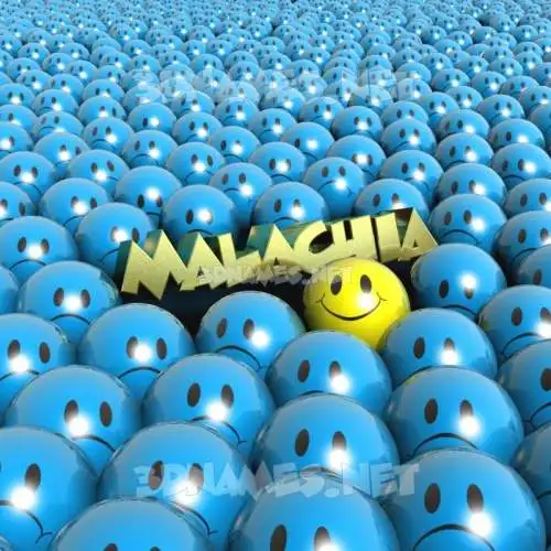 malachia in Special Smileys style - 3D name wallpaper
