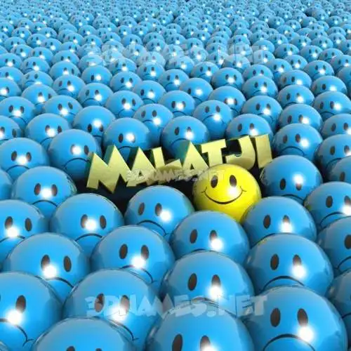 malatji in Special Smileys style - 3D name wallpaper