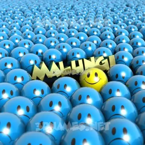 malungi in Special Smileys style - 3D name wallpaper
