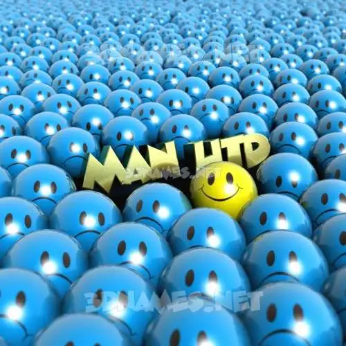 man utd in Special Smileys style - 3D name wallpaper man utd in Special Smileys style - 3D name wallpaper