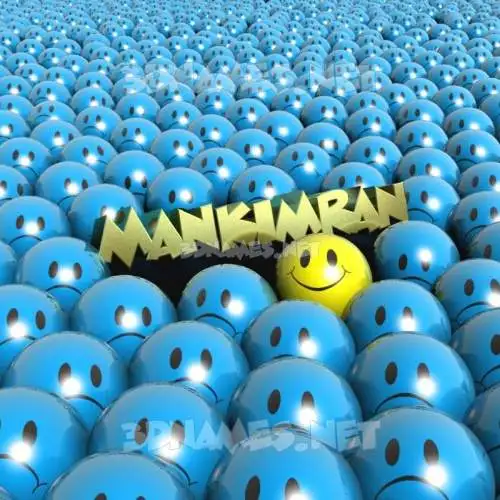 mankimran in Special Smileys style - 3D name wallpaper