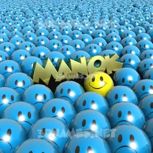 manok in Special Smileys style - 3D name wallpaper manok in Special Smileys style - 3D name wallpaper