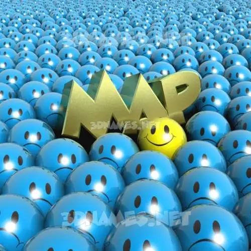map in Special Smileys style - 3D name wallpaper map in Special Smileys style - 3D name wallpaper