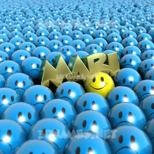 mari in Special Smileys style - 3D name wallpaper