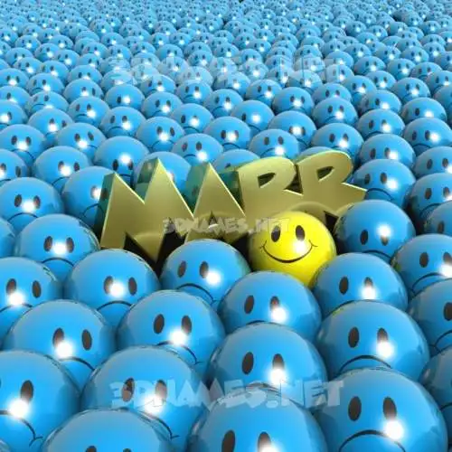 marr in Special Smileys style - 3D name wallpaper