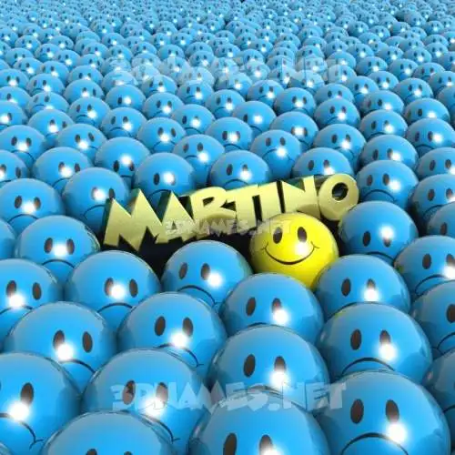 martino in Special Smileys style - 3D name wallpaper