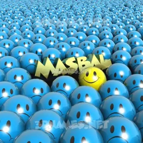 masbal in Special Smileys style - 3D name wallpaper