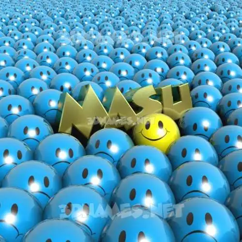 masu in Special Smileys style - 3D name wallpaper