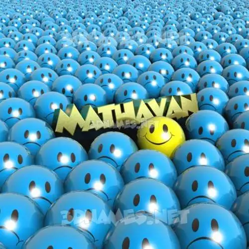 mathavan in Special Smileys style - 3D name wallpaper