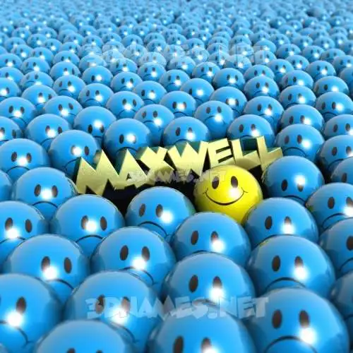 maxwell in Special Smileys style - 3D name wallpaper