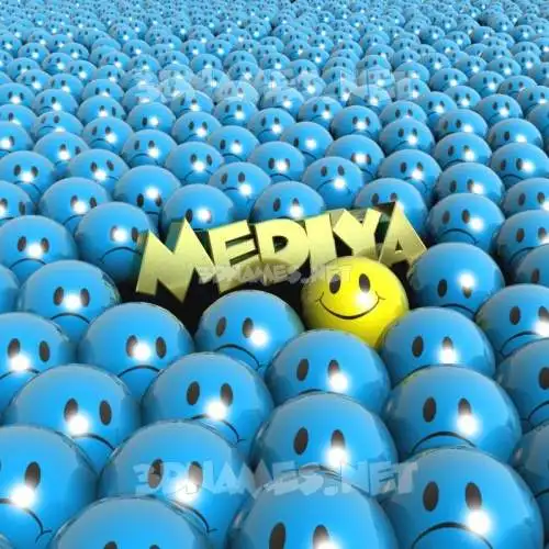mediya in Special Smileys style - 3D name wallpaper mediya in Special Smileys style - 3D name wallpaper