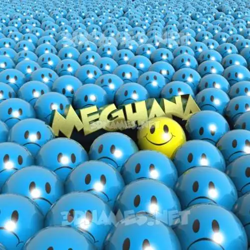 meghana in Special Smileys style - 3D name wallpaper meghana in Special Smileys style - 3D name wallpaper