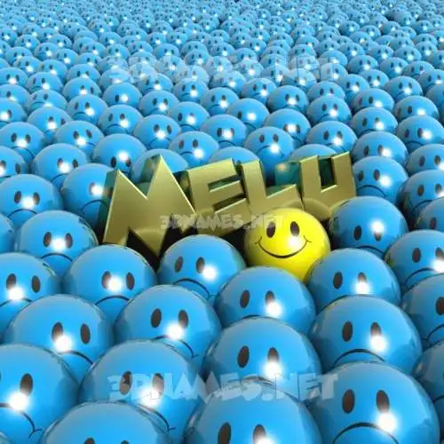 melu in Special Smileys style - 3D name wallpaper melu in Special Smileys style - 3D name wallpaper