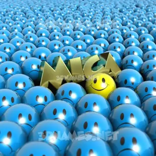 mica in Special Smileys style - 3D name wallpaper