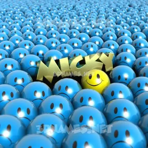 micky in Special Smileys style - 3D name wallpaper micky in Special Smileys style - 3D name wallpaper