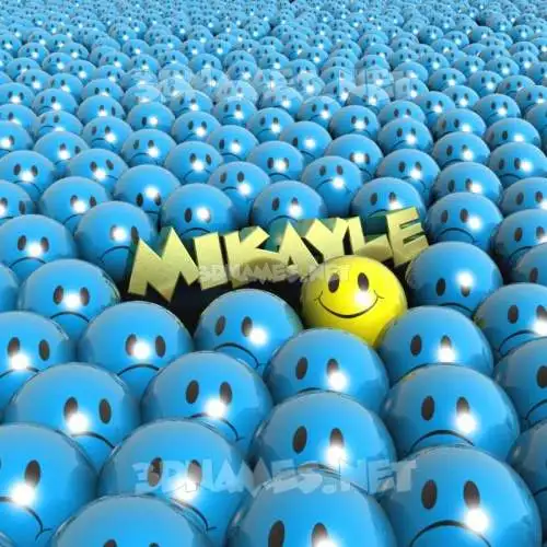 mikayle in Special Smileys style - 3D name wallpaper mikayle in Special Smileys style - 3D name wallpaper