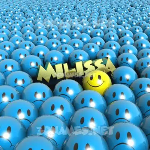 milissa in Special Smileys style - 3D name wallpaper milissa in Special Smileys style - 3D name wallpaper