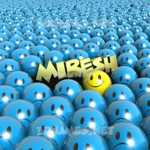 miresh in Special Smileys style - 3D name wallpaper