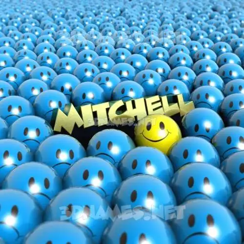 mitchell in Special Smileys style - 3D name wallpaper mitchell in Special Smileys style - 3D name wallpaper