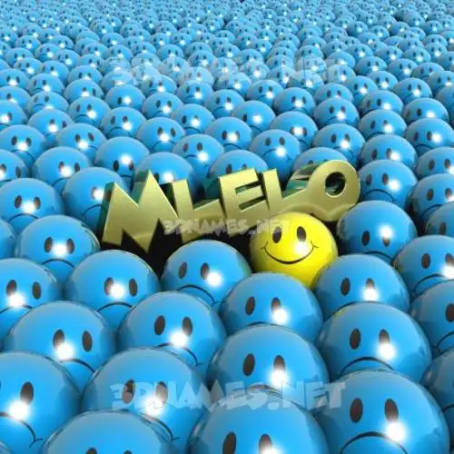 mlelo in Special Smileys style - 3D name wallpaper mlelo in Special Smileys style - 3D name wallpaper