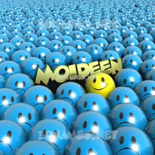 moideen in Special Smileys style - 3D name wallpaper
