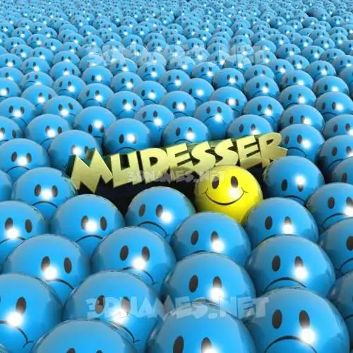 mudesser in Special Smileys style - 3D name wallpaper