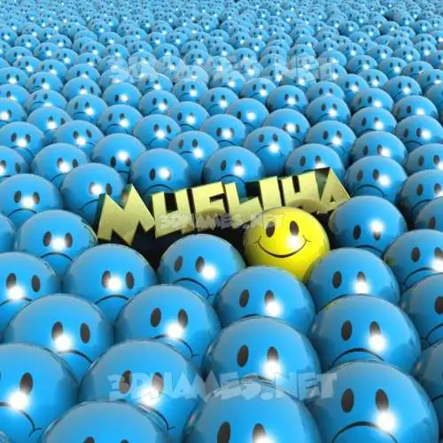 mufliha in Special Smileys style - 3D name wallpaper mufliha in Special Smileys style - 3D name wallpaper