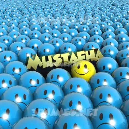 mustafha in Special Smileys style - 3D name wallpaper mustafha in Special Smileys style - 3D name wallpaper