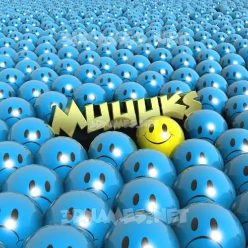 muuuks in Special Smileys style - 3D name wallpaper