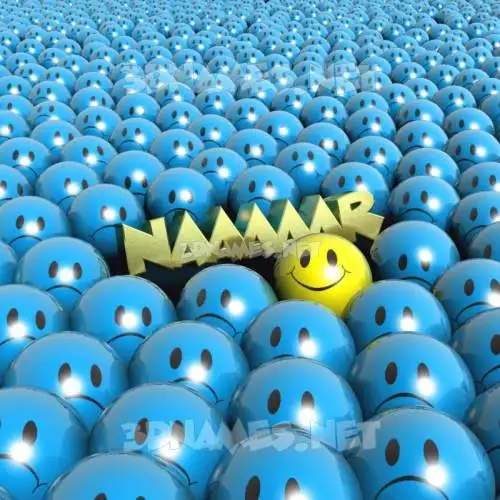 naaaaar in Special Smileys style - 3D name wallpaper