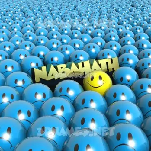 nabahath in Special Smileys style - 3D name wallpaper