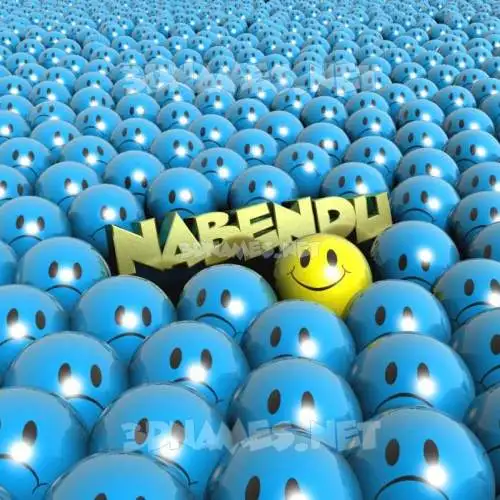 nabendu in Special Smileys style - 3D name wallpaper