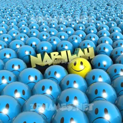 nabilah in Special Smileys style - 3D name wallpaper