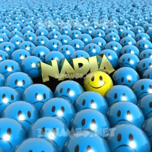 nadia in Special Smileys style - 3D name wallpaper nadia in Special Smileys style - 3D name wallpaper