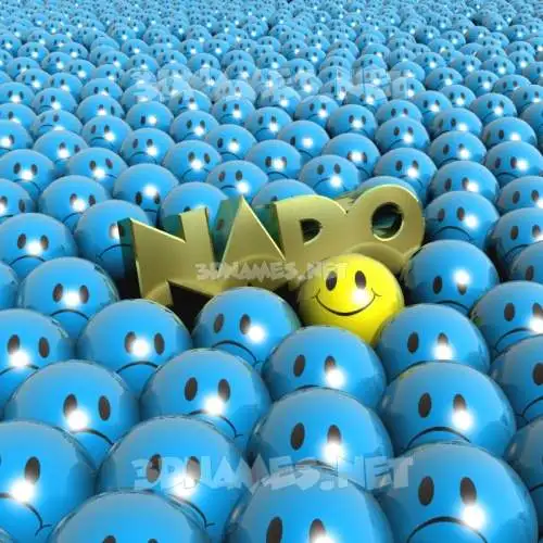 nado in Special Smileys style - 3D name wallpaper