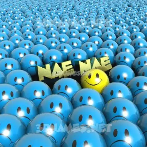 nae nae in Special Smileys style - 3D name wallpaper
