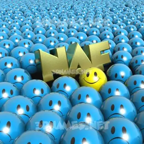 naf in Special Smileys style - 3D name wallpaper naf in Special Smileys style - 3D name wallpaper