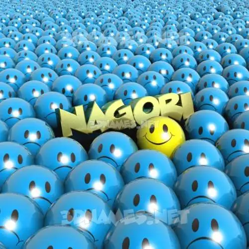 nagori in Special Smileys style - 3D name wallpaper