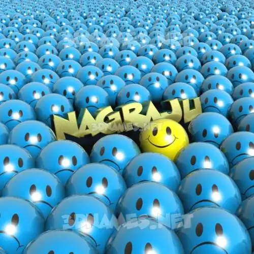 nagraju in Special Smileys style - 3D name wallpaper