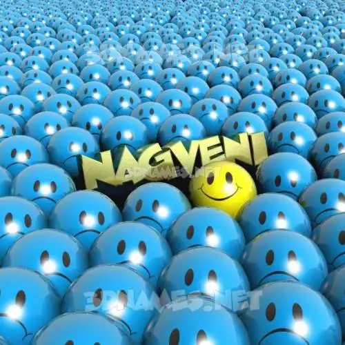 nagveni in Special Smileys style - 3D name wallpaper
