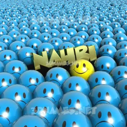 nahri in Special Smileys style - 3D name wallpaper