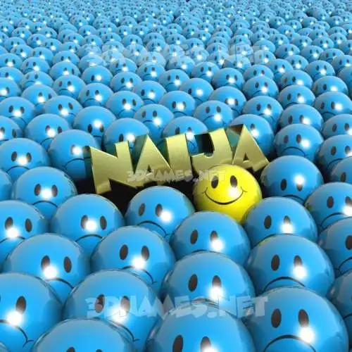naija in Special Smileys style - 3D name wallpaper