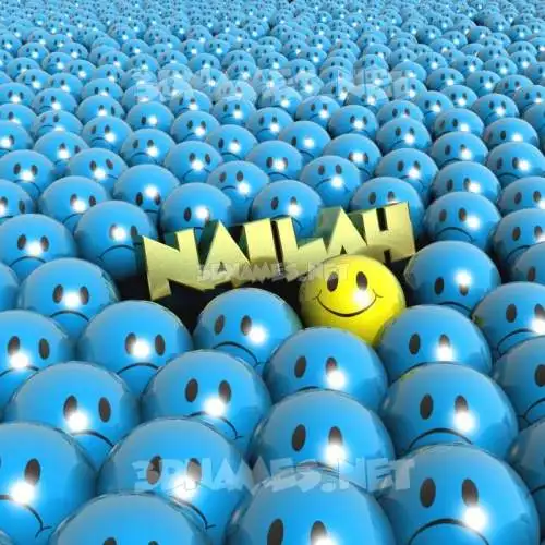 nailah in Special Smileys style - 3D name wallpaper