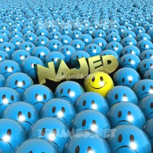 najed in Special Smileys style - 3D name wallpaper najed in Special Smileys style - 3D name wallpaper