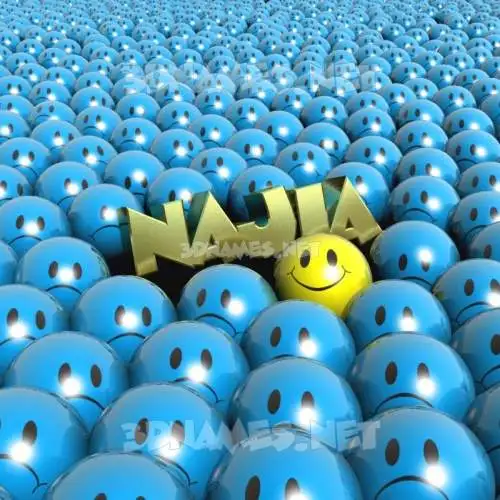 najia in Special Smileys style - 3D name wallpaper