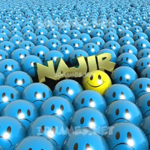 najir in Special Smileys style - 3D name wallpaper najir in Special Smileys style - 3D name wallpaper